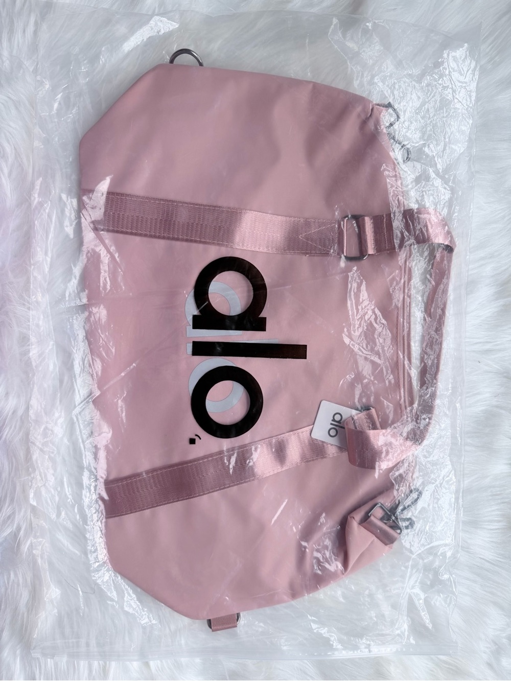 ALO Yoga Blush Pink Travel Duffle Bag - Picture 5 of 5